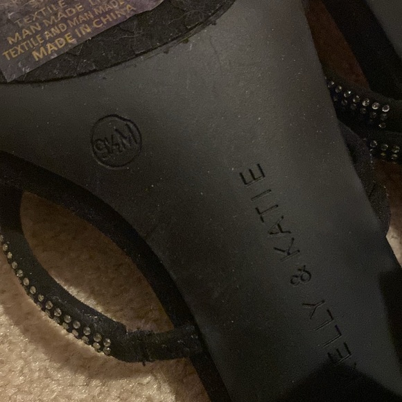 Kelly & Katie Black Rhinestone Heel - Picture 9 of 9